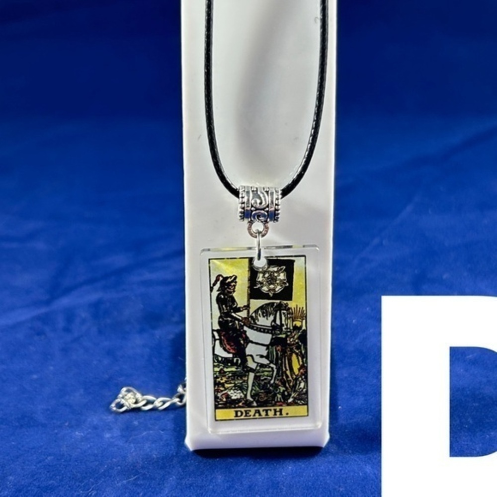 Death Tarot Card Necklace